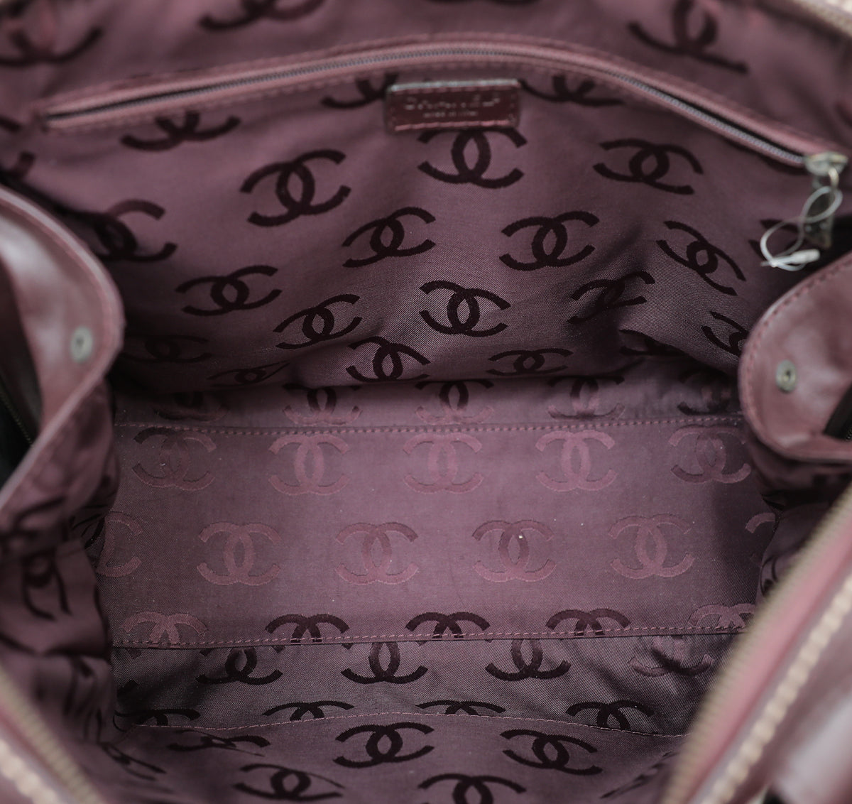 Chanel Burgundy Wild Stitch Top Handle Bag