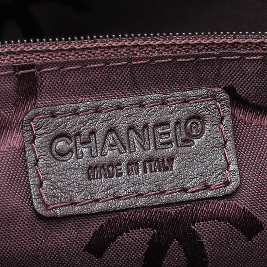 Chanel Burgundy Wild Stitch Top Handle Bag