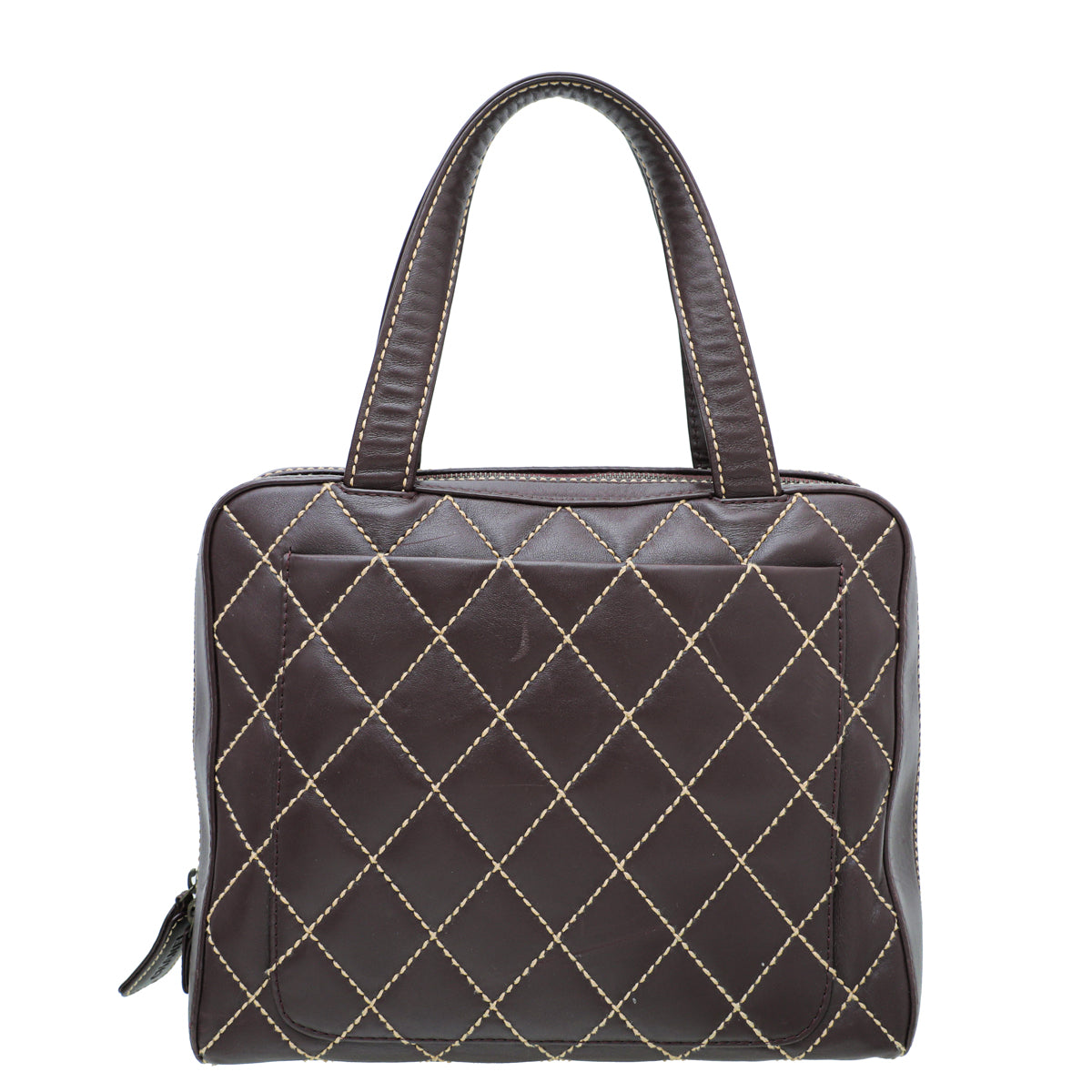 Chanel Burgundy Wild Stitch Top Handle Bag-Chanel-THE CLOSET