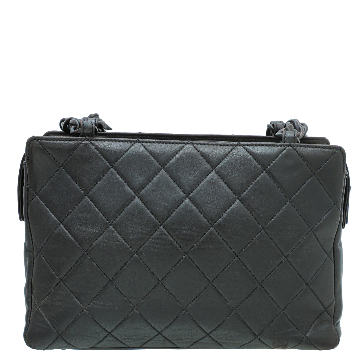 Chanel Chocolate Brown CC Resin Flap Zipped Bag-Chanel-THE CLOSET