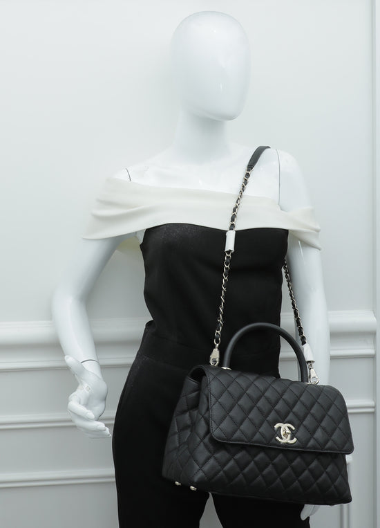 Chanel Black CC Coco Handle Small Bag – The Closet