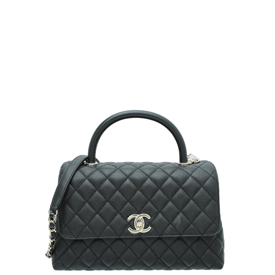 Chanel Black Caviar Leather and Python Small Business Affinity