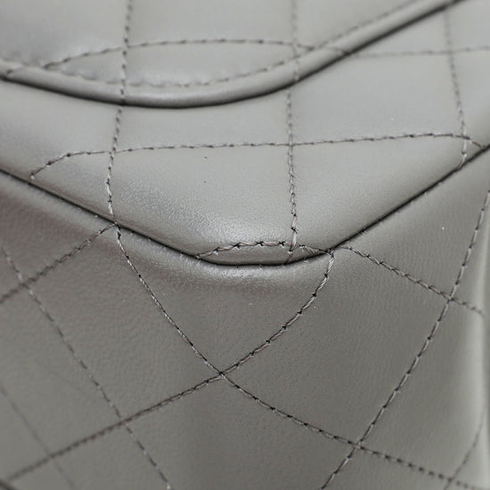 Chanel Grey CC Mini Rectangular Top Handle Bag