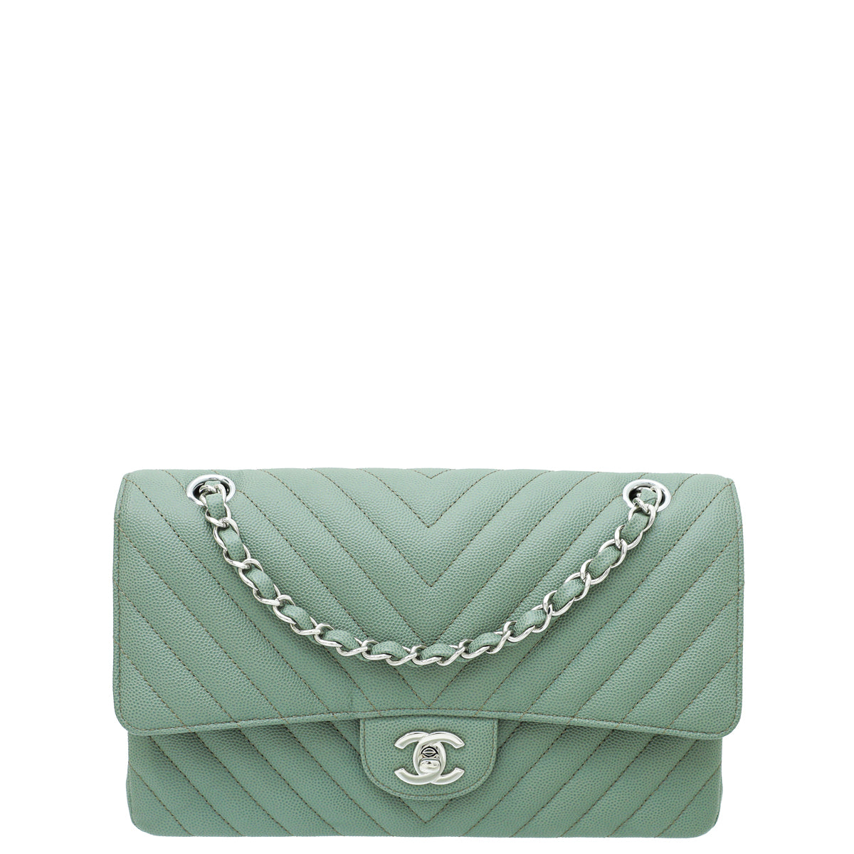 Timeless Chanel Classic Mini Flap Bag with Top Handle Pinkgreen Lambskin  ref901513  Joli Closet