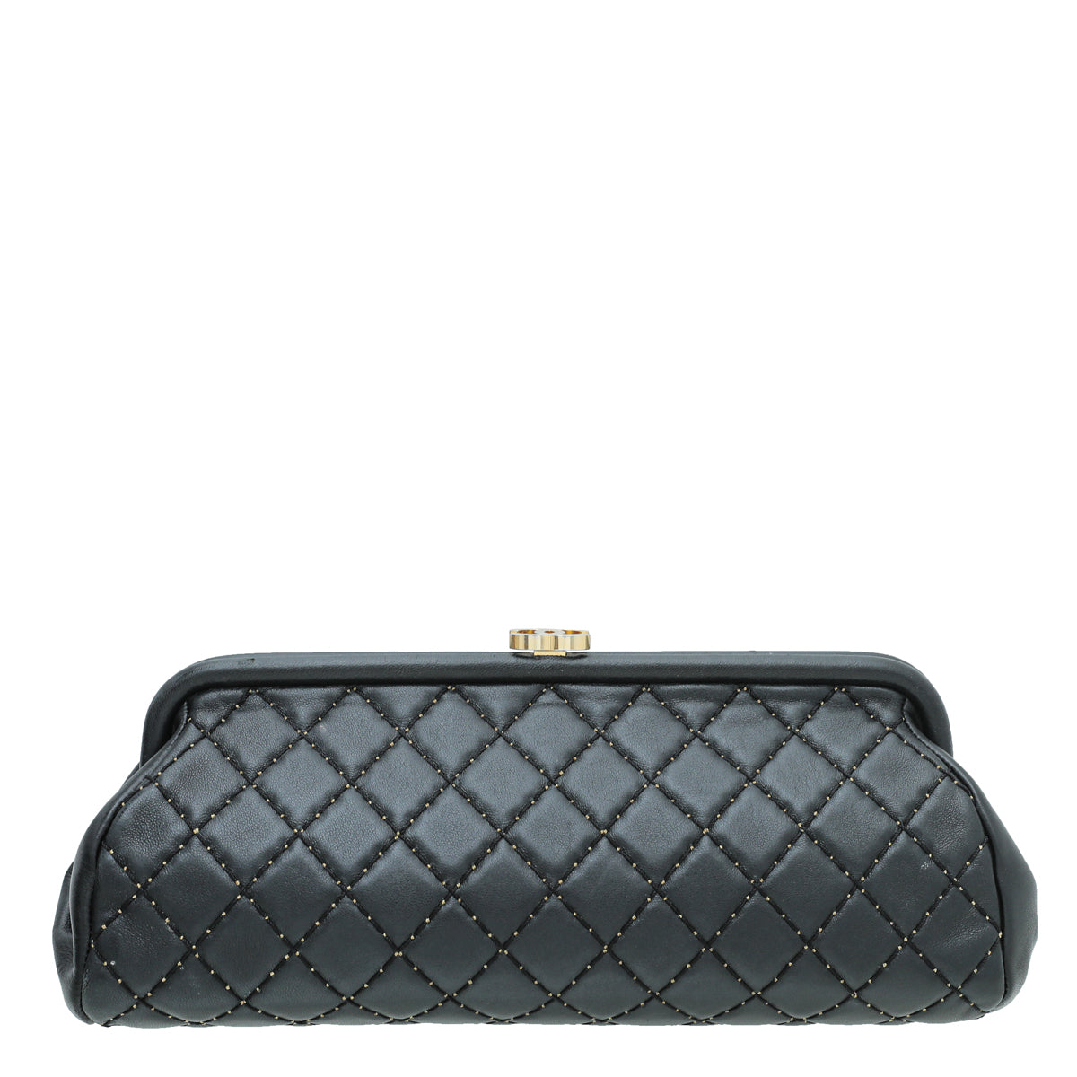 Chanel Black CC Quilted Timeless Clutch-Chanel-THE CLOSET