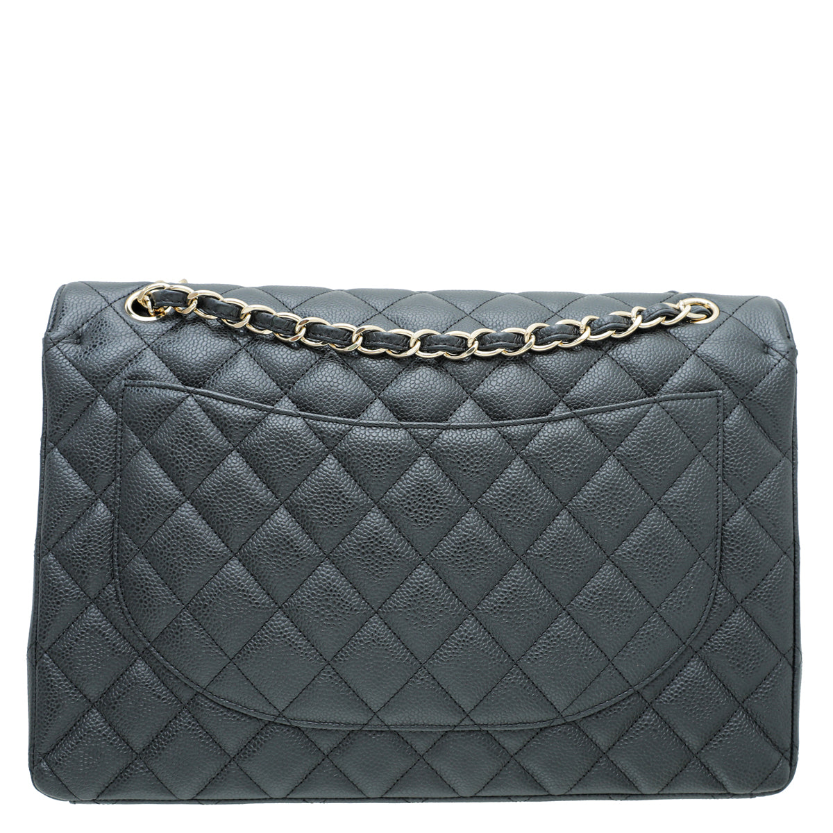 Chanel Black CC Classic Double Flap Maxi-Chanel-THE CLOSET