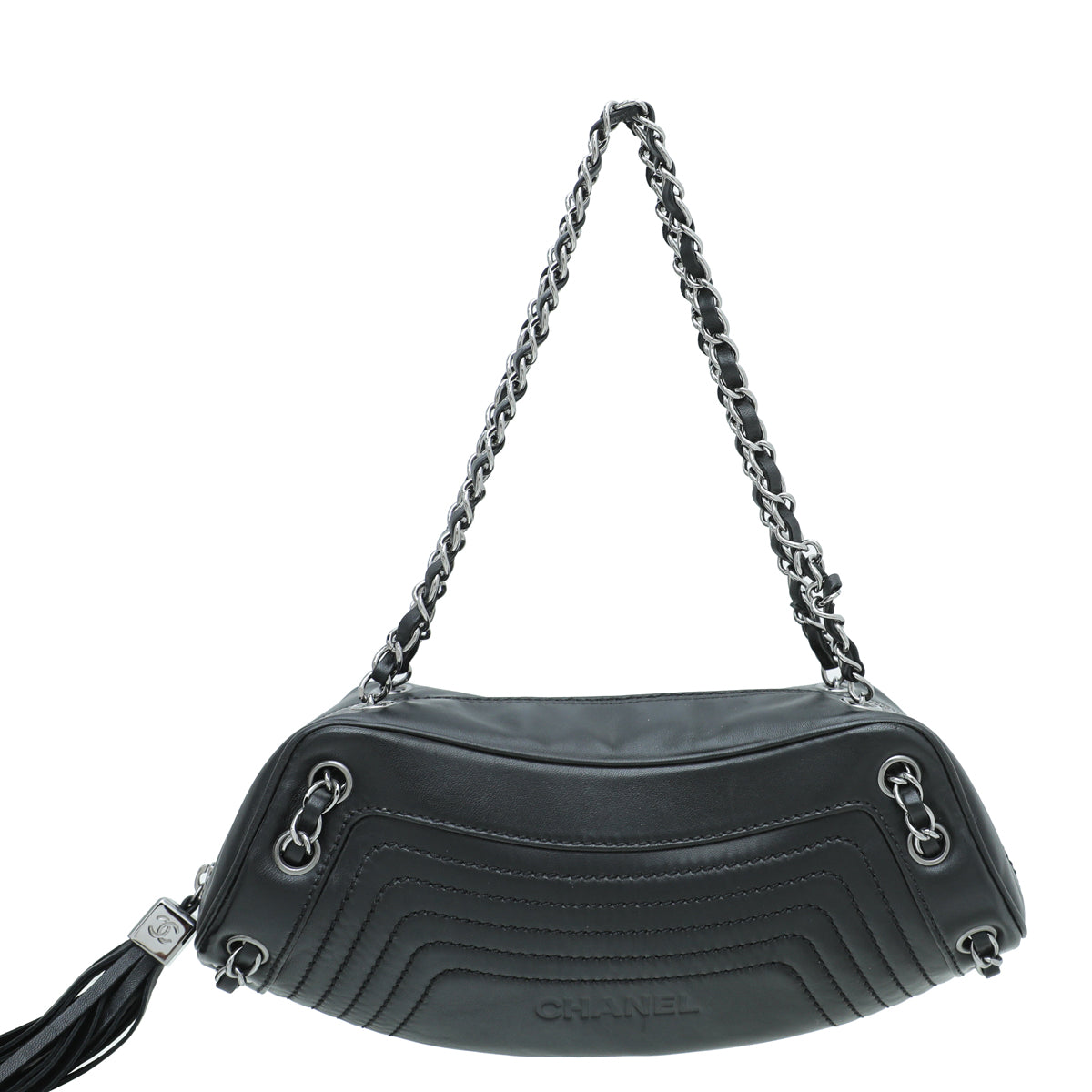 Chanel Black Tassel Lax Chain Bag-Chanel-THE CLOSET