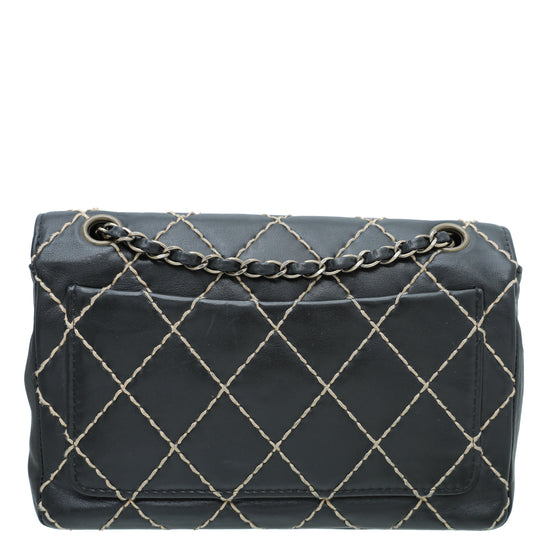Chanel Black Wild Stitch Flap Medium Bag – The Closet