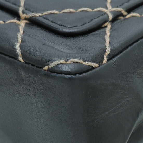 Black Chanel Wild Stitch CC Suede Leather Tote – Designer Revival