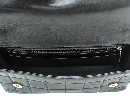 Chanel Black Chocolate Bar Lucky Charms Flap Medium Bag