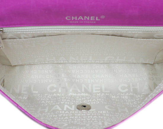 Chanel Light Fuchsia Valentine Heart Link Flap Bag