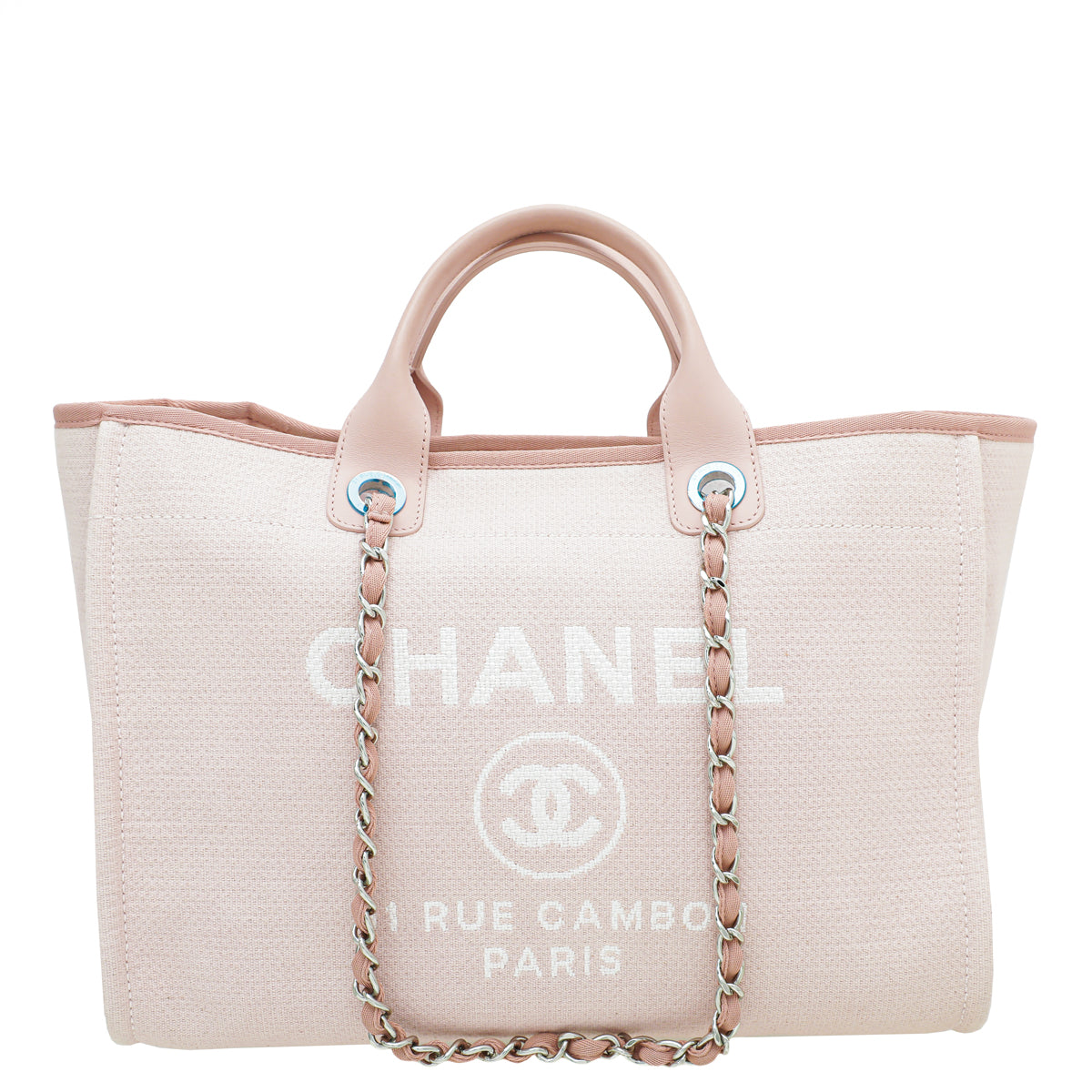 Chanel Lihgt Pink Deauville Tote Bag-Chanel-THE CLOSET