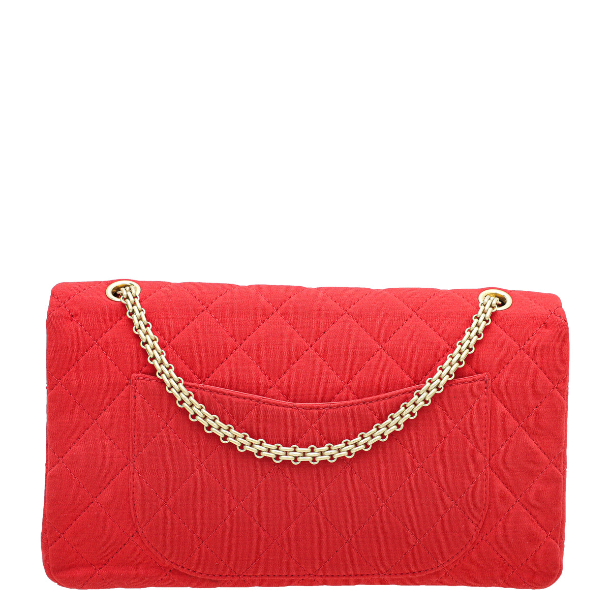 Chanel Red Reissue 2.55 Classic Jersey Double Flap 227 Bag-Chanel-THE CLOSET