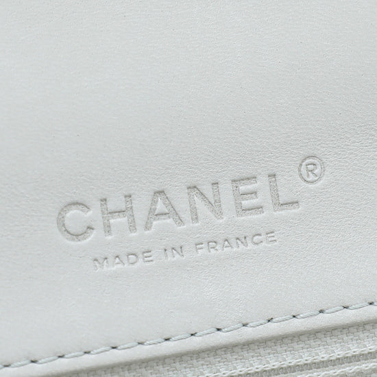Chanel White Multi Chain Flap Bag