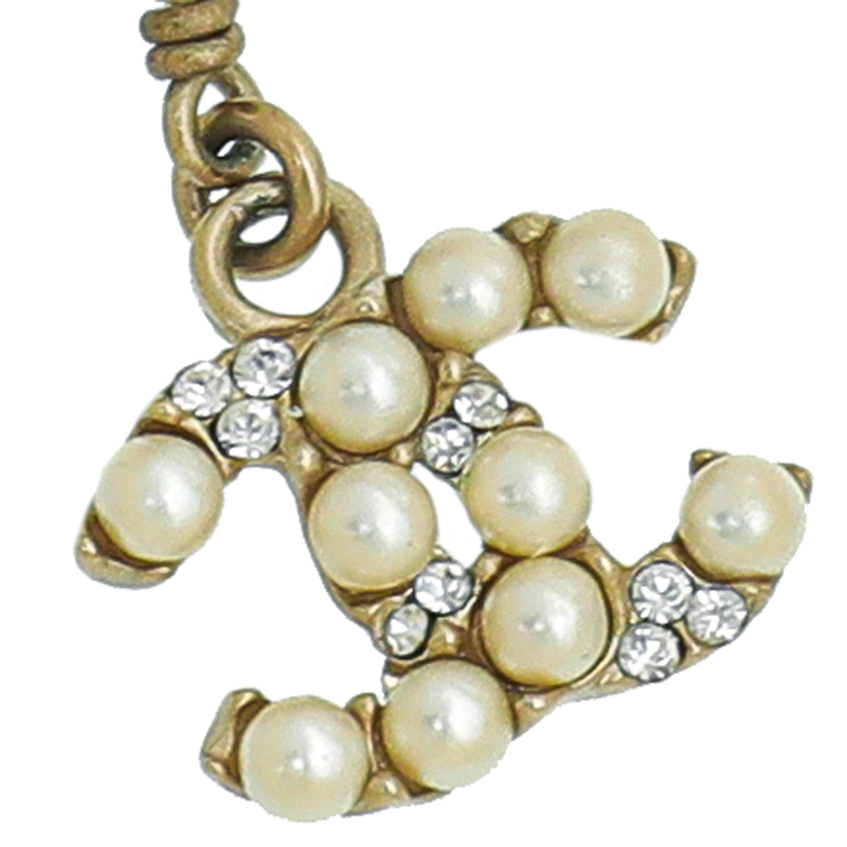 Chanel Faux & Freshwater Pearls Multi Pearl Clip On Earrings