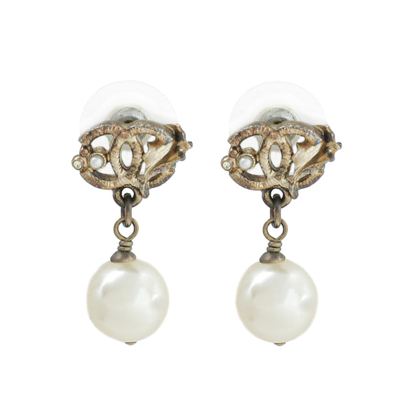 Chanel Pearl Drop Earrings, Luxury, Bags & Wallets on Carousell