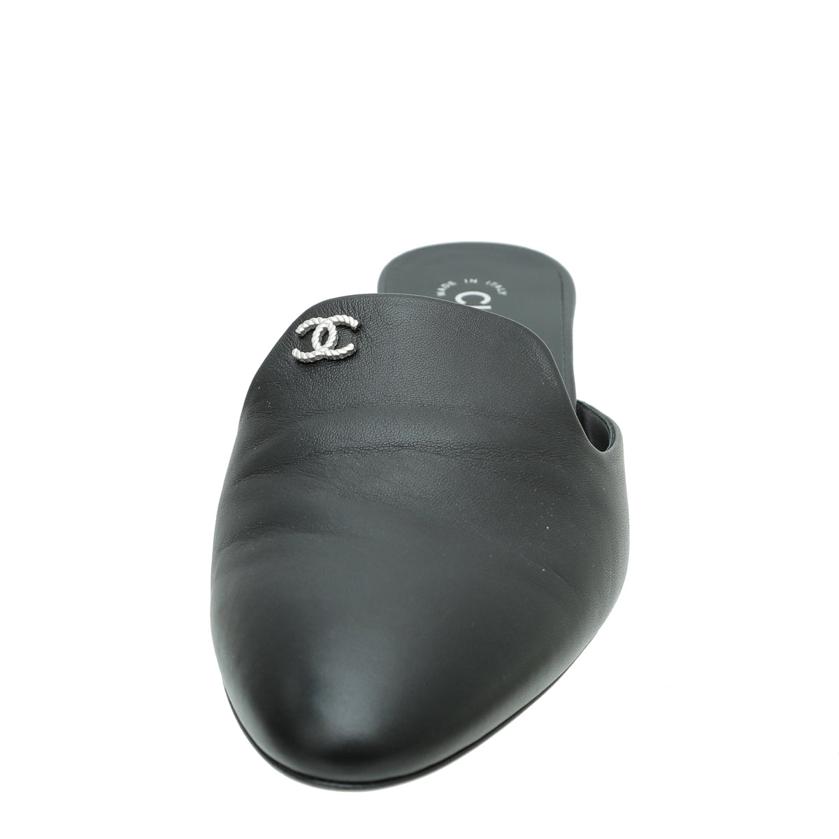Chanel Black CC Slide Mules 39-Chanel-THE CLOSET