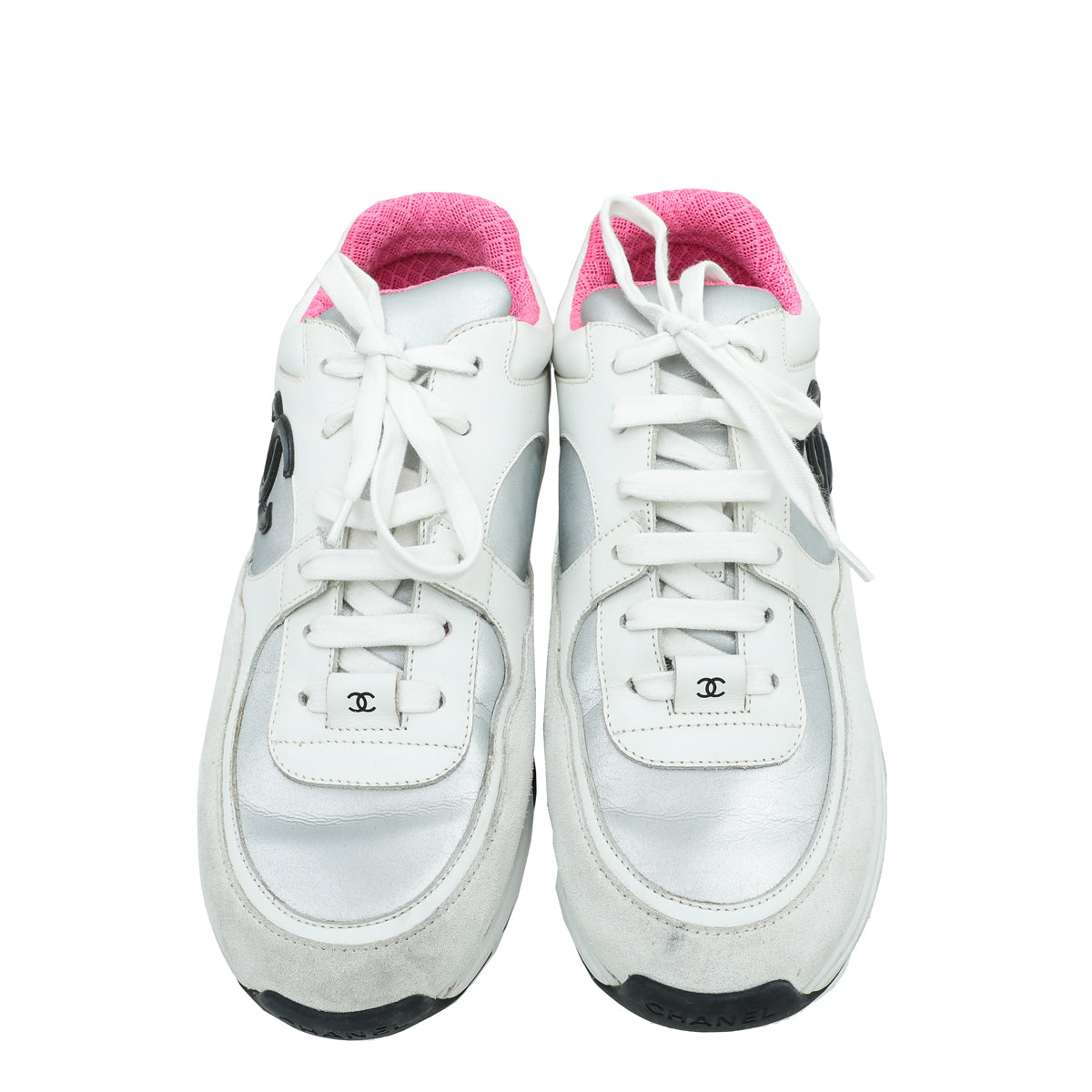 Chanel 2021 Low-Top Sneakers White 38.5 G37488 21S