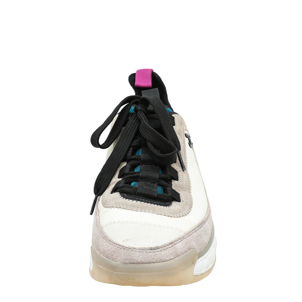 Chanel Multicolor CC Trainer Suede Nylon Sneakers 38-Chanel-THE CLOSET