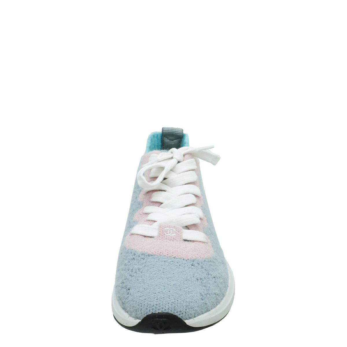 Chanel Multicolor CC Mixed Fabrics Knit Sneakers 36.5-Chanel-THE CLOSET