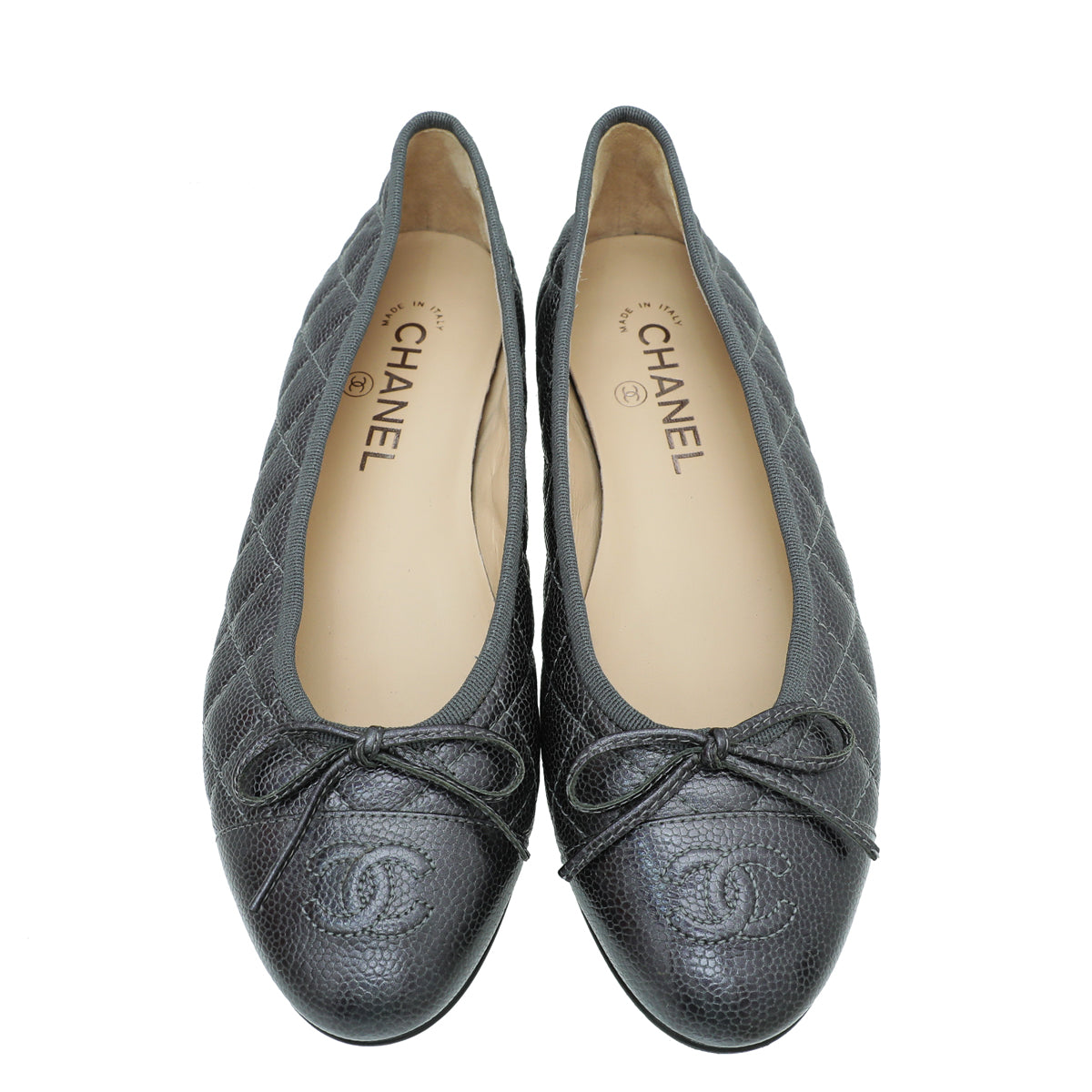 Chanel Black Leather Ballerina Flats - size 38 Labellov Buy and Sell  Authentic Luxury