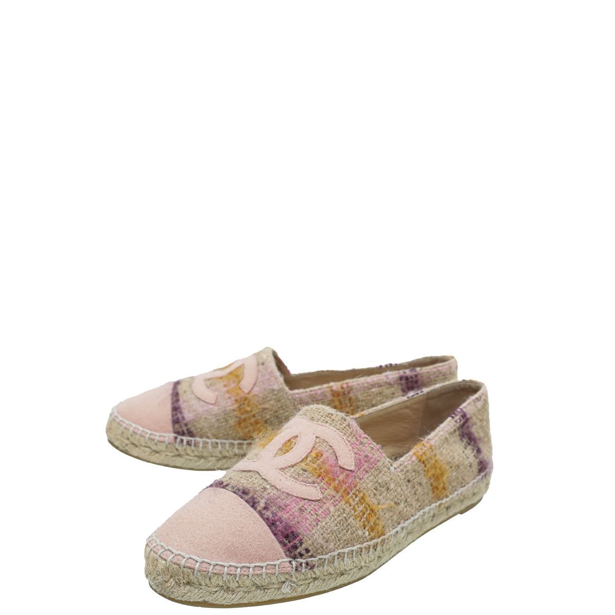 Chanel Multicolor CC Wool Espadrille 40-Chanel-THE CLOSET