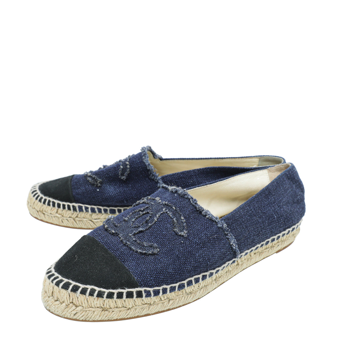 Chanel CC Cap Toe Espadrille 40-Chanel-THE CLOSET