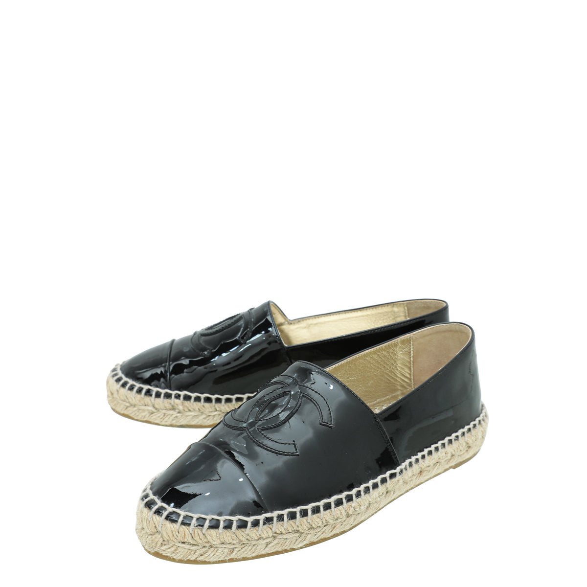 Chanel Black CC Espadrille 37-Chanel-THE CLOSET