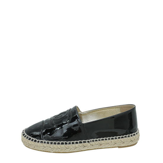 Chanel Beige and Black Canvas Sequins CC Espadrilles Size 37 Chanel | The  Luxury Closet