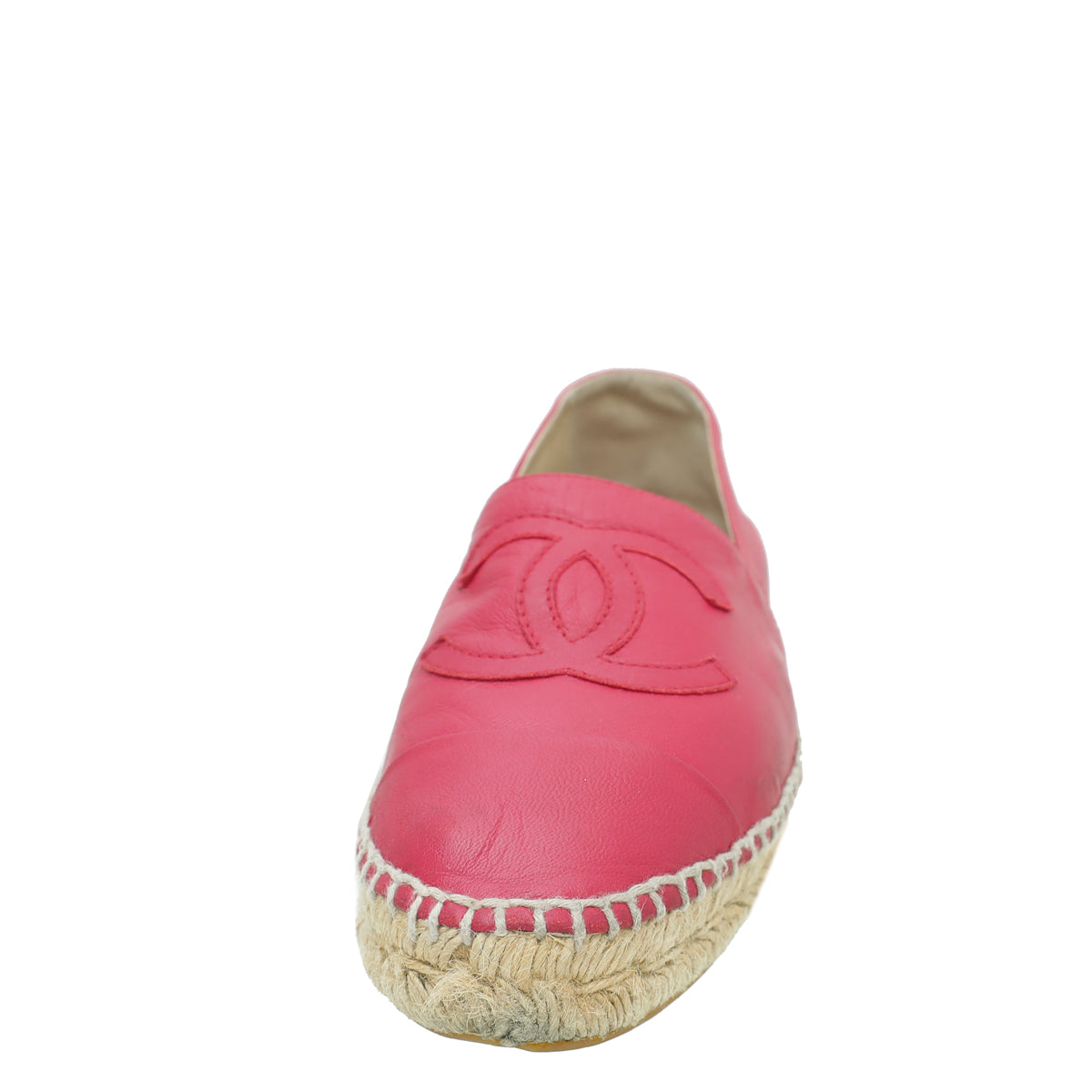 Chanel Red CC Cap Toe Espadrille 38-Chanel-THE CLOSET