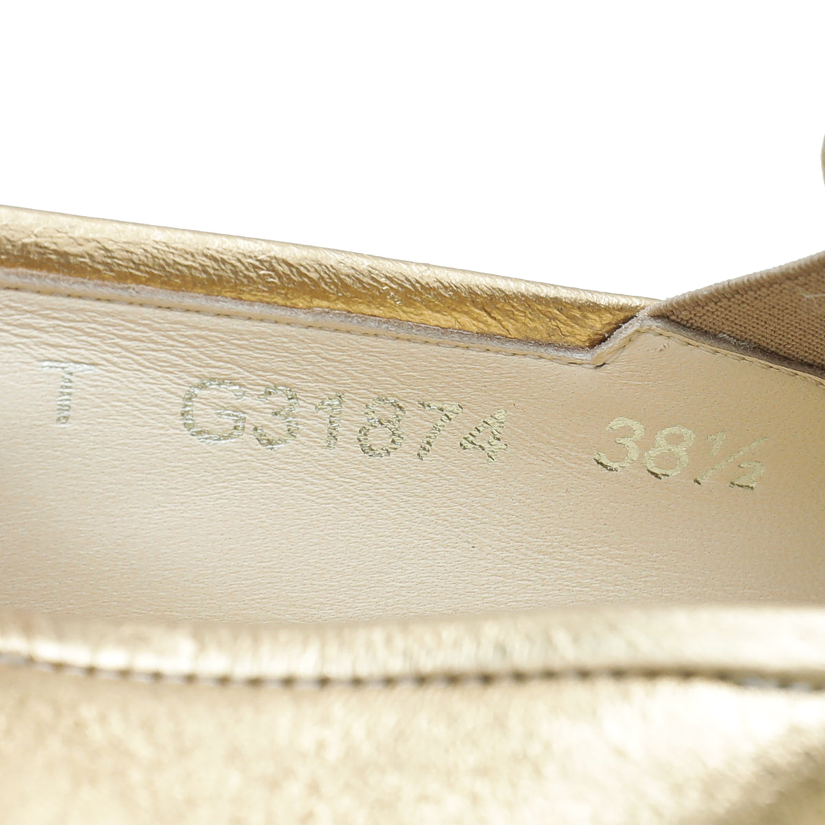 Chanel Metallic Gold CC Flat Espadrille 38.5