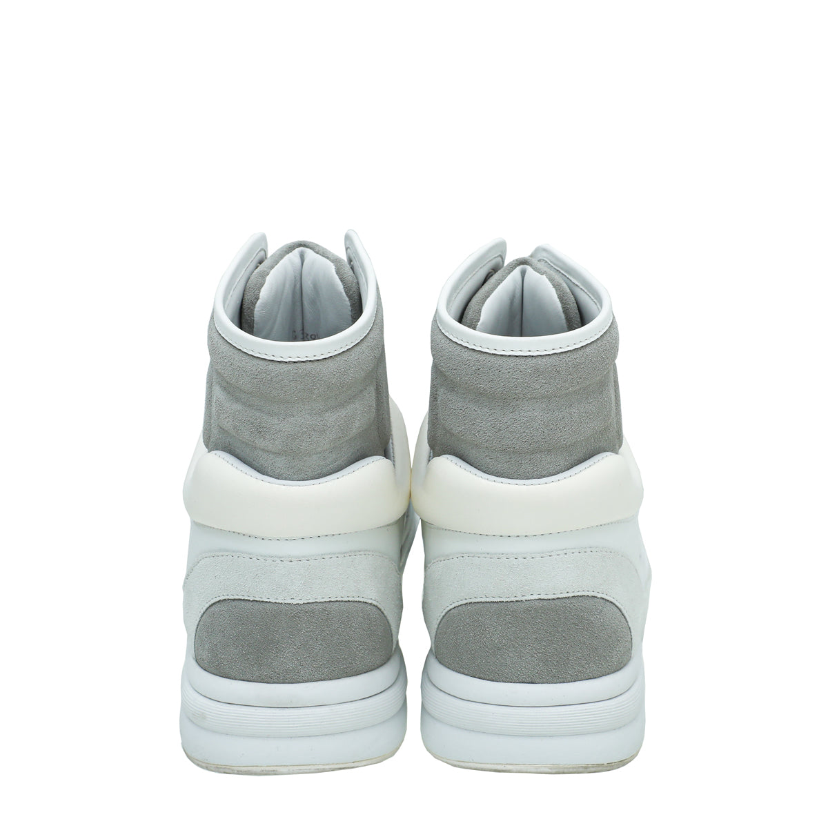 Chanel Light Grey CC Suede Ankle Sneaker 39.5-Chanel-THE CLOSET