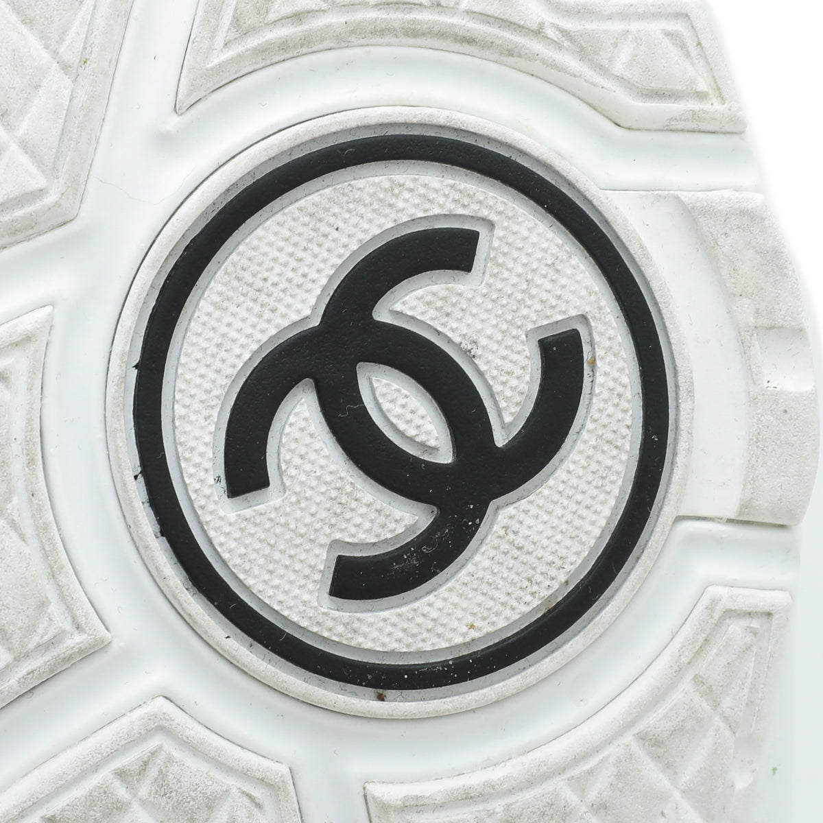 Chanel Light Grey CC Suede Ankle Sneaker 39.5-Chanel-THE CLOSET