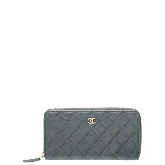 CHANEL Aged Calfskin Chevron Quilted Reissue 2.55 Square Wallet On Chain WOC  So Black 230176