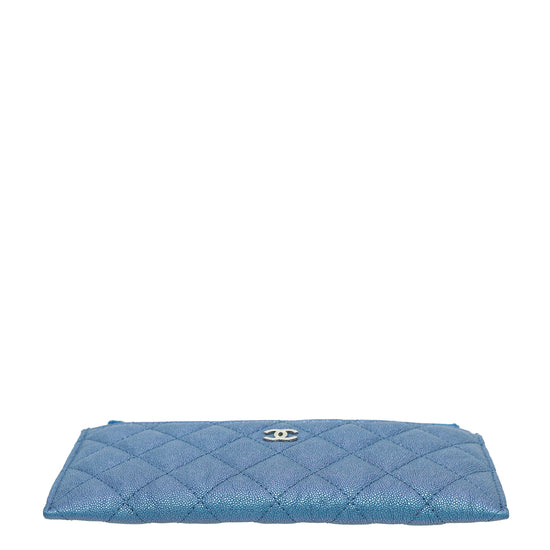 Chanel Metallic Blue Quilted Leather Classic Zip Wallet Chanel | The Luxury  Closet