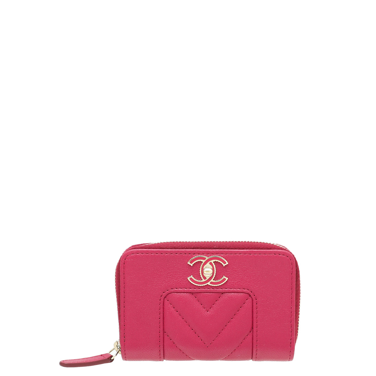 Chanel Fuchsia Mademoiselle Zippy Small Wallet-Chanel-THE CLOSET