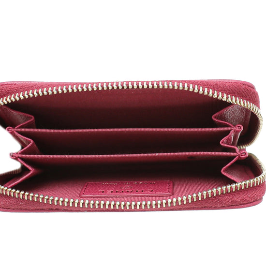 Chanel Fuchsia Mademoiselle Zippy Small Wallet