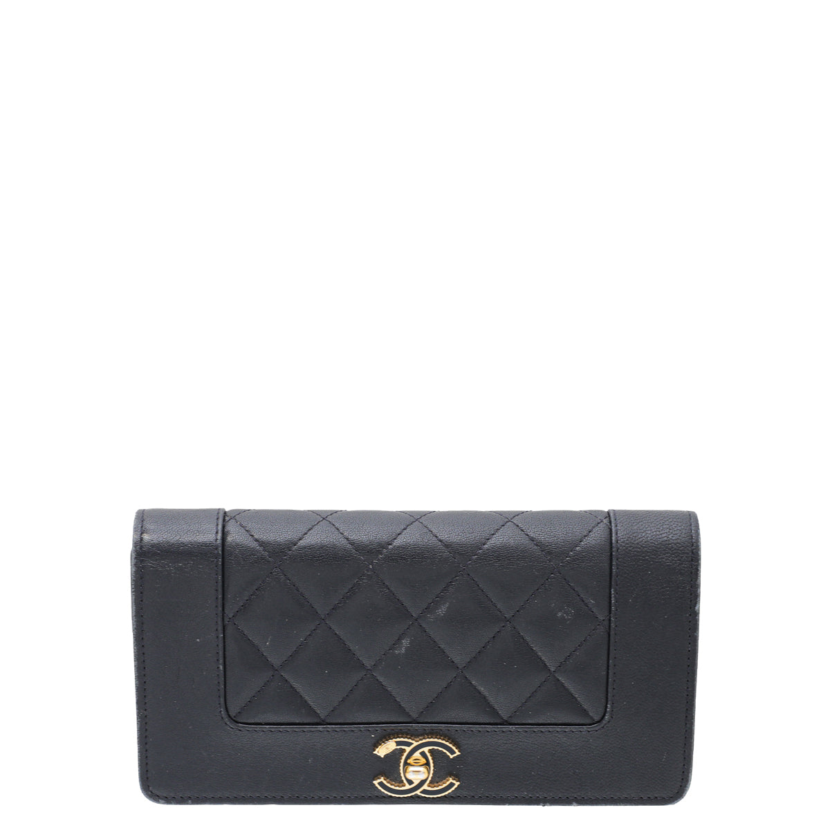 Chanel Navy Sheepskin Paris in Rome Flap Wallet-Chanel-THE CLOSET