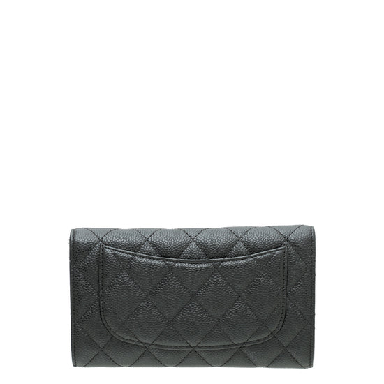 Chanel Black CC Classic Flap Wallet