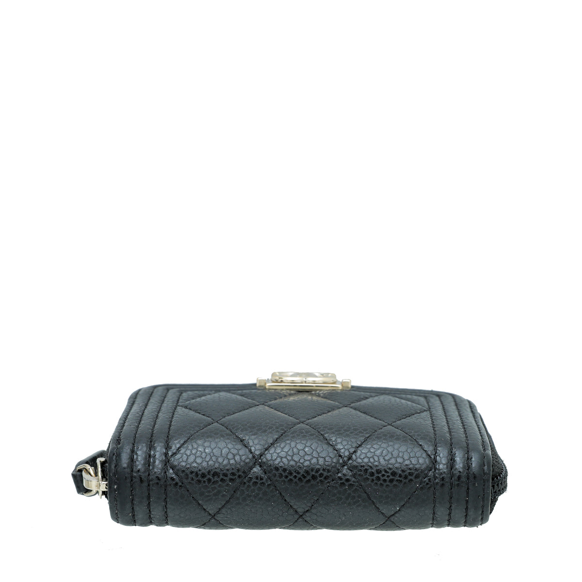 Chanel Black Le Boy Zipped Coin Purse