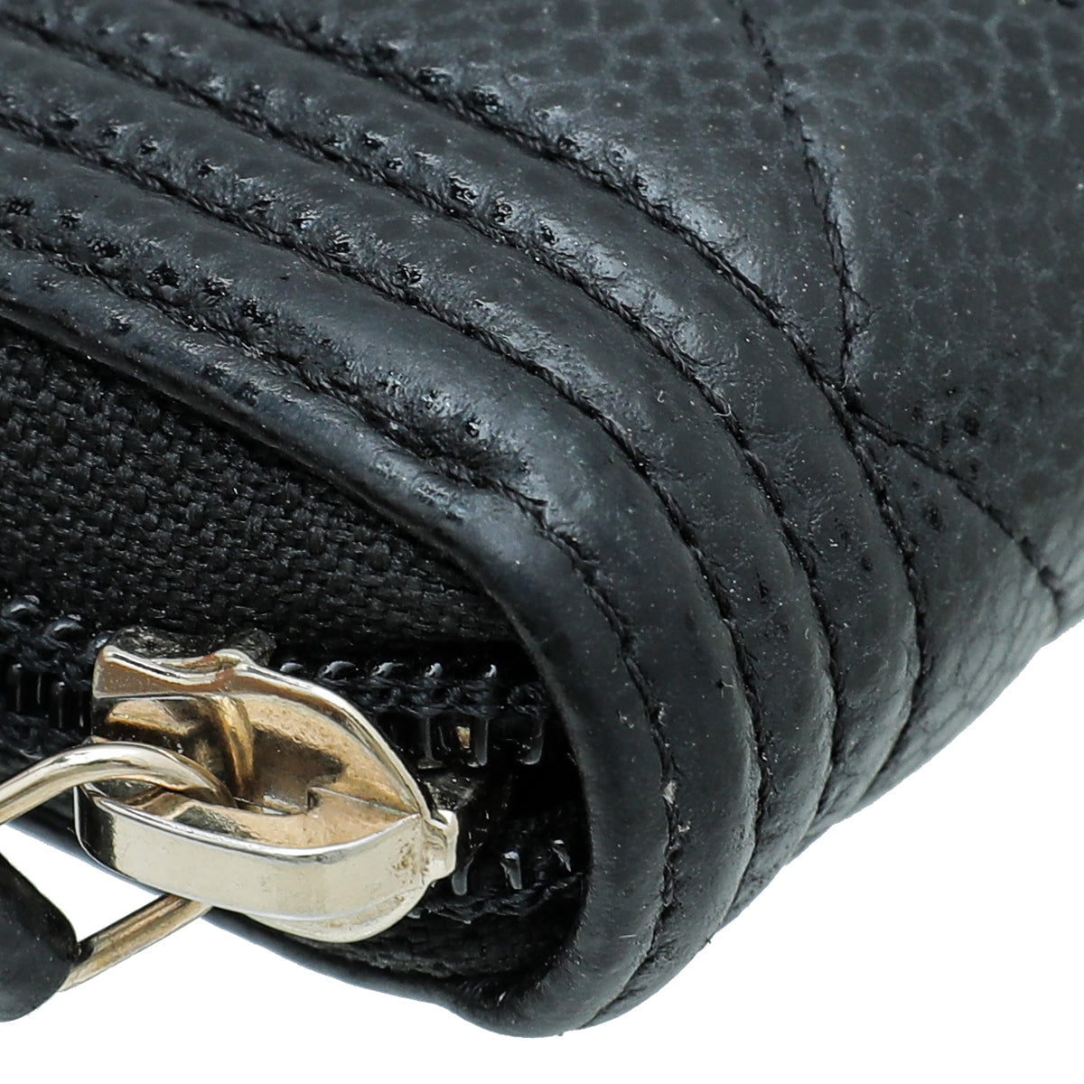 Chanel Black Le Boy Zipped Coin Purse