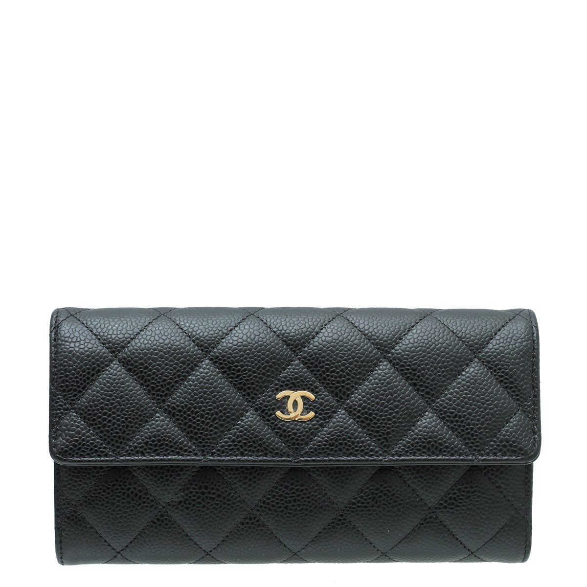 Chanel Black L-Gusset Flap Wallet – THE CLOSET