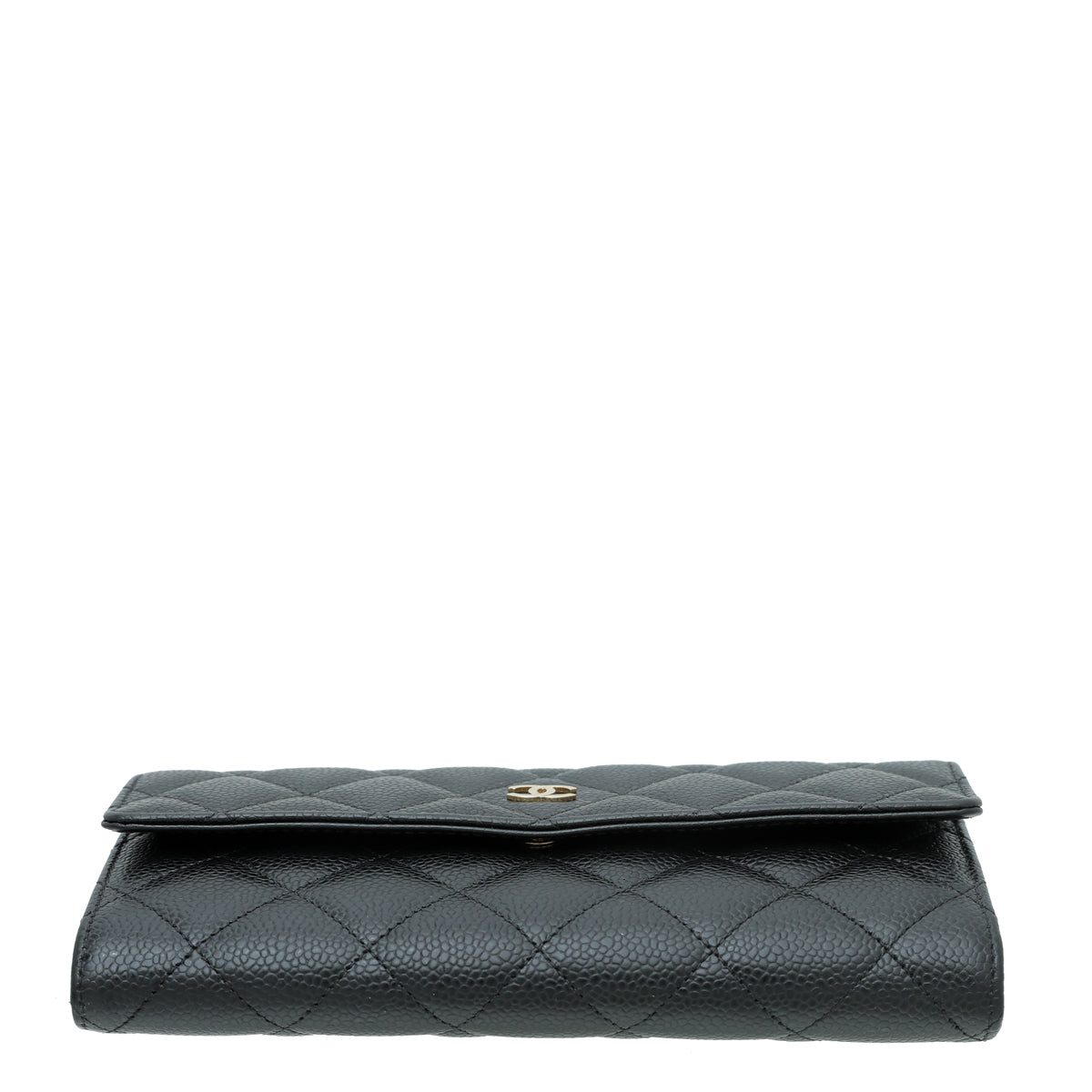Chanel Black L-Gusset Flap Wallet – The Closet