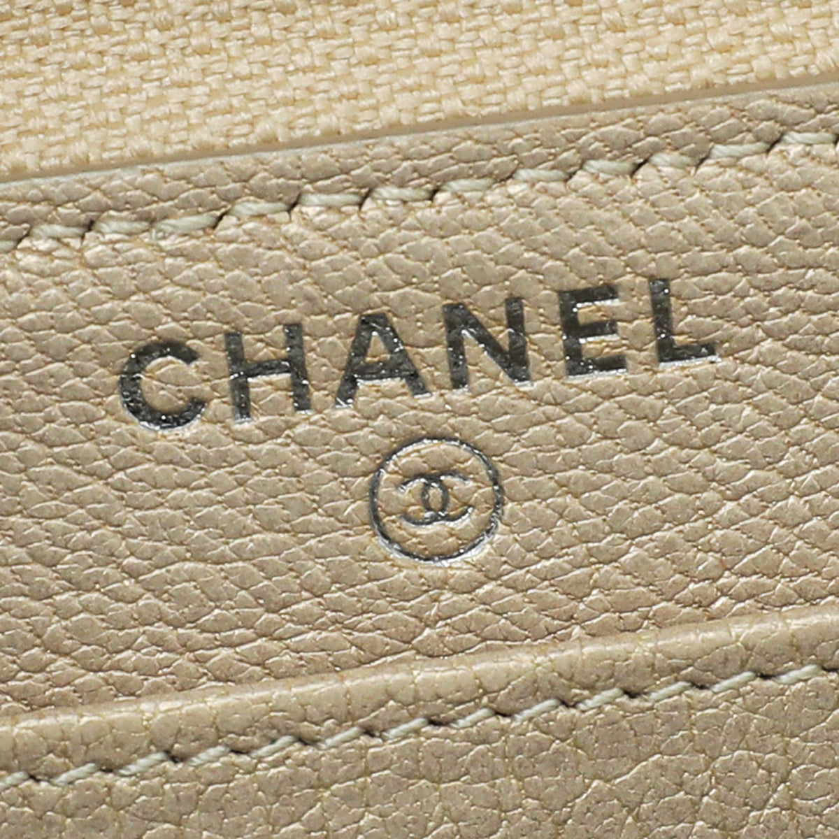 Chanel Metallic Gold CC Zip Around Wallet
