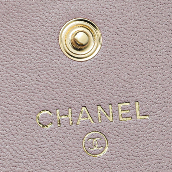 Chanel Pink Mauve Paris in Rome Flap Wallet