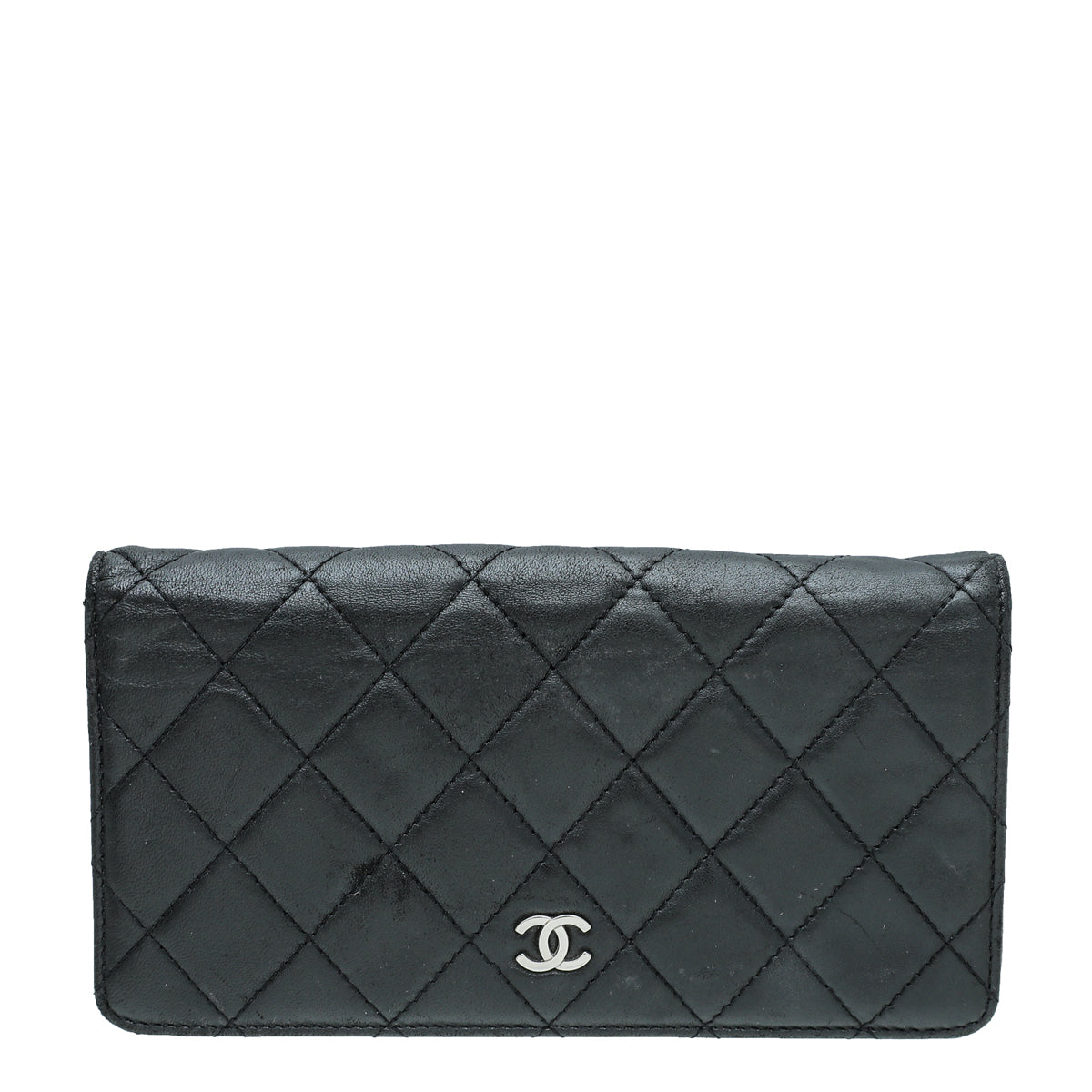 Chanel Black CC Classic Yen Wallet-Chanel-THE CLOSET