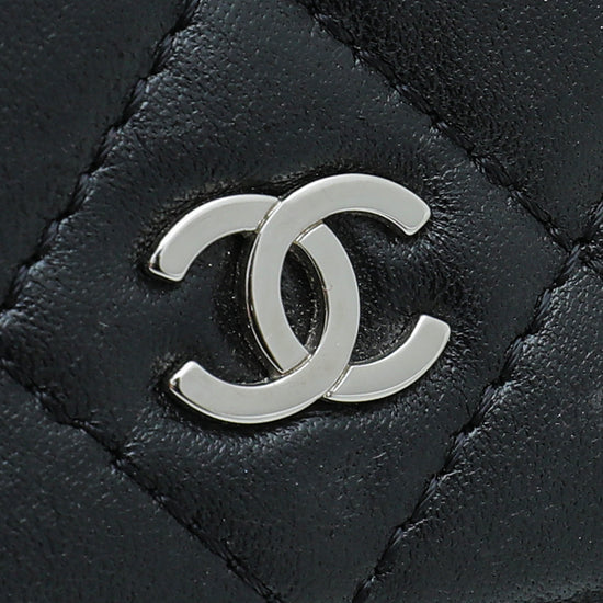 Chanel Black CC Classic Yen Wallet