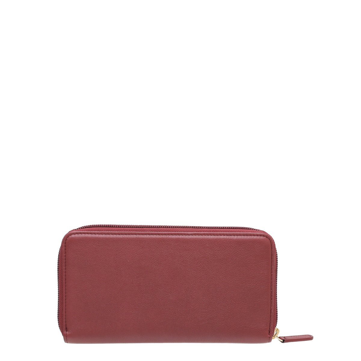 Chanel Burgundy CC Zip Around Long Wallet-Chanel-THE CLOSET