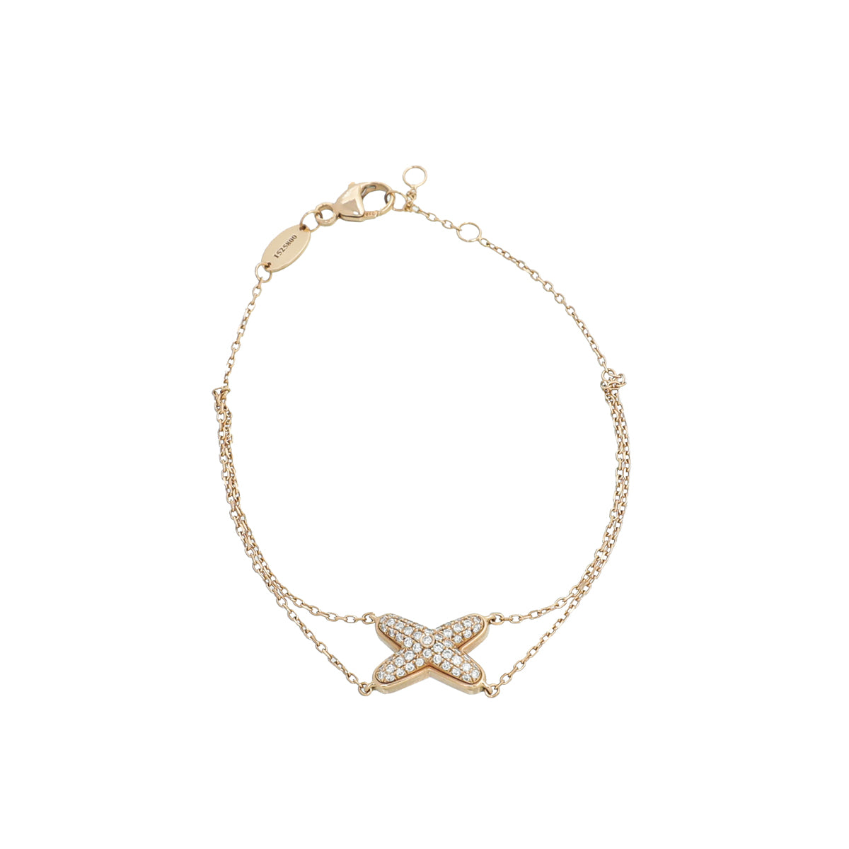 Chaumet 18K Rose Gold Diamond Jeux De Liens Bracelet-Chaumet-THE CLOSET