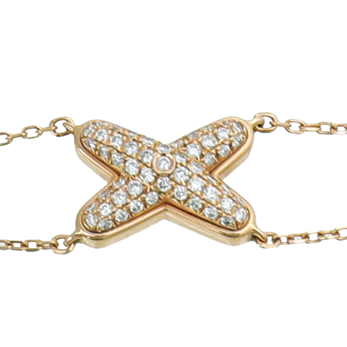 Chaumet 18K Rose Gold Diamond Jeux De Liens Bracelet-Chaumet-THE CLOSET